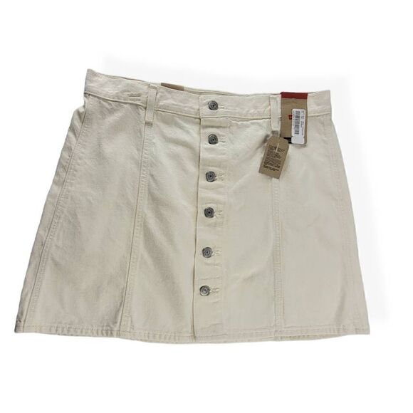 Levi's A Line Button- Up Mini Skirt Size 32 - Picture 4 of 7